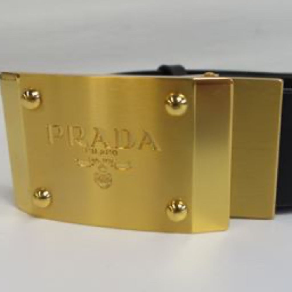 Prada Logo Buckle & Belt, Size: 48 /120 (Men) - Picture 7 of 10